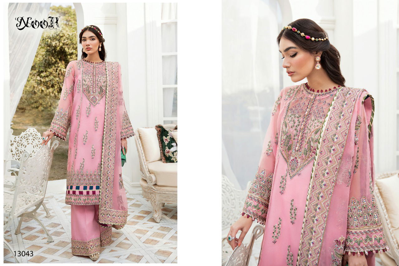 Noor Afrozeh Vol 3Fancy Festive Wear Wholesale Pakistani Suits